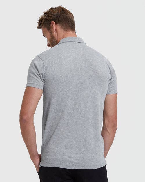 Short Sleeve Shirt | Polo | Heather Gray