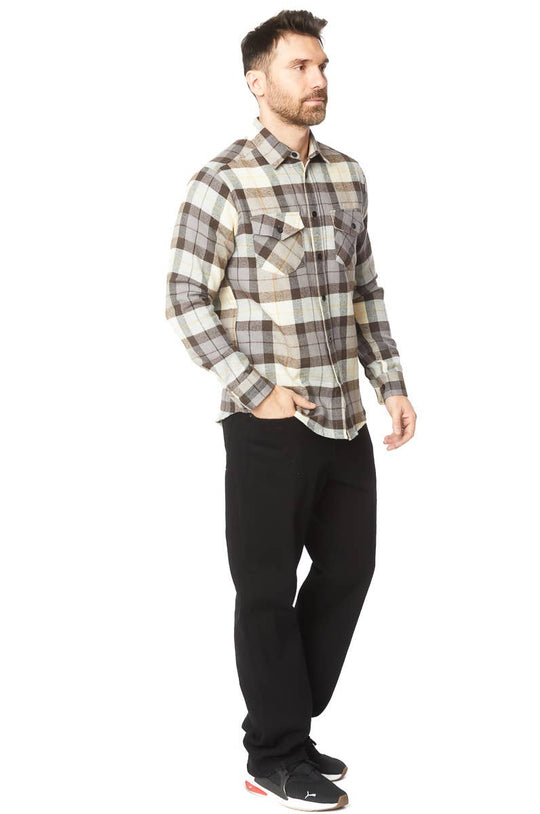 Buffalo Plaid Flannel Long Sleeve Shirt