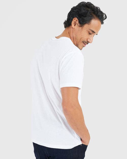 True Classic Premium Fitted Crew Neck T-Shirt - White