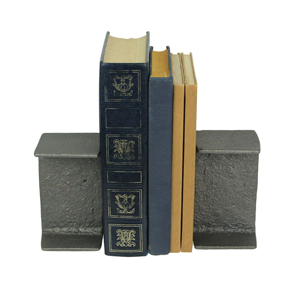Set of 2 Cast Iron I Beam Bookends Bookshelf Décor, view 2