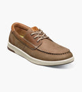 Florsheim - CROSSOVER Elastic Lace Moc Toe Boat Shoe - Rust & Refined