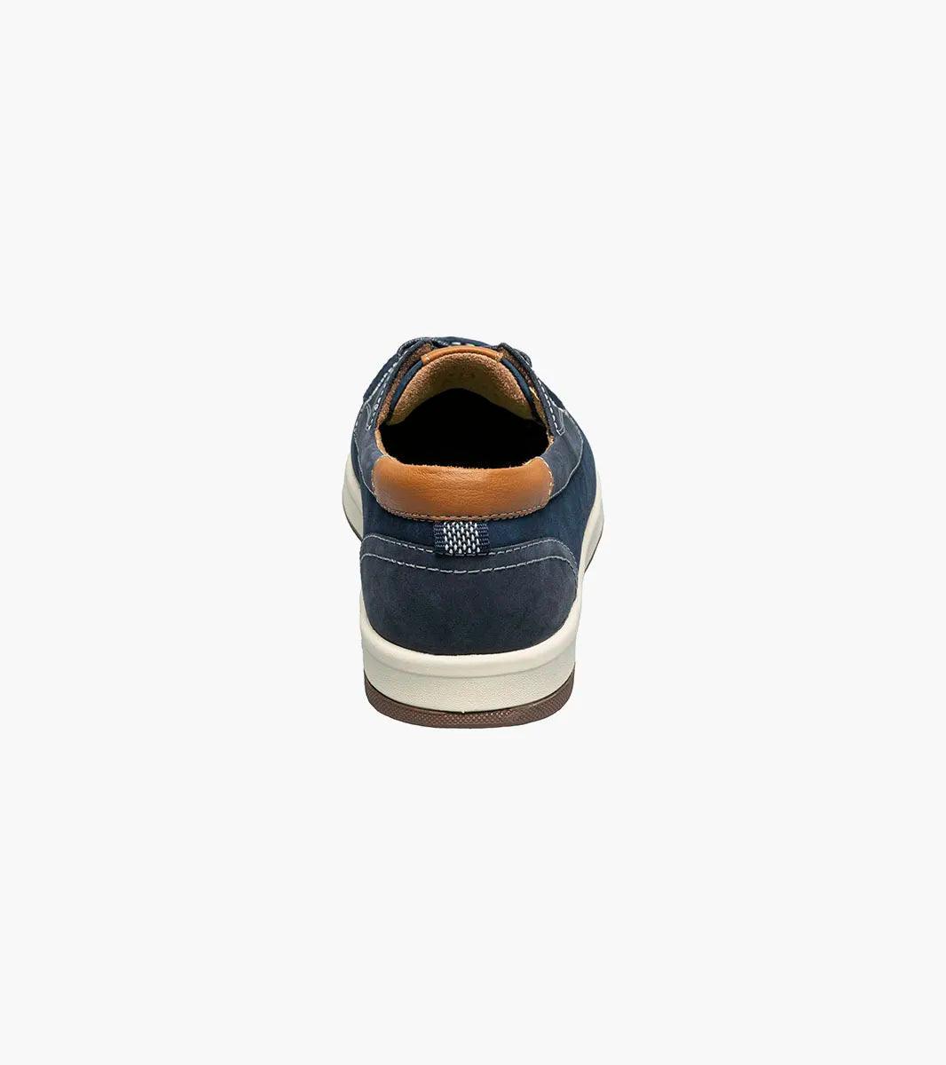 Florsheim - CROSSOVER Elastic Lace Moc Toe Boat Shoe - Rust & Refined