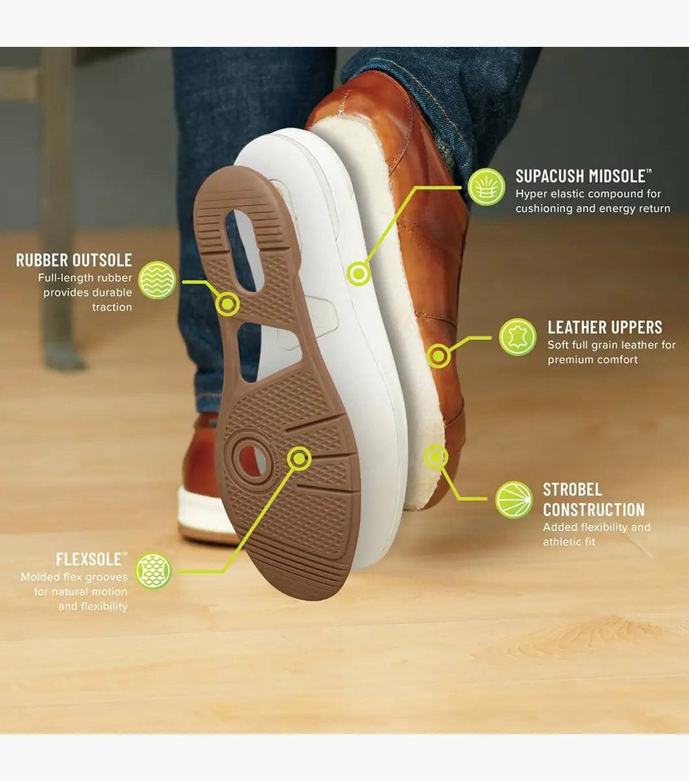 Florsheim - CROSSOVER Lace To Toe Sneaker - Rust & Refined