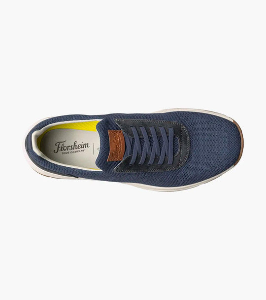 Florsheim - SATELLITE Knit Elastic Lace Slip On Sneaker - Rust & Refined