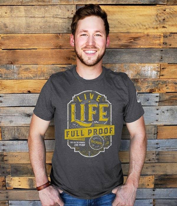 Full Proof Vintage Charcoal T-Shirt - Rust & Refined