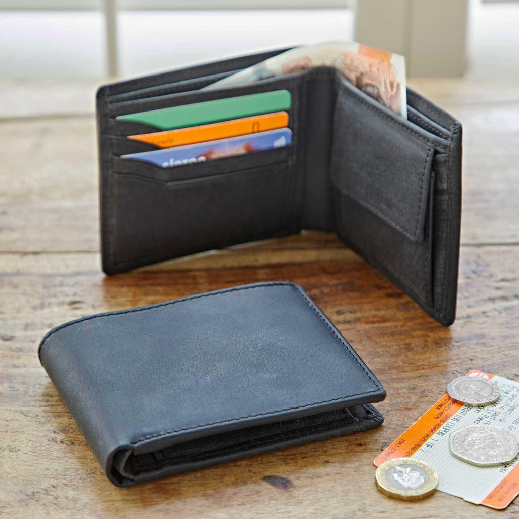 Handmade Buffalo Leather Wallet - Rust & Refined