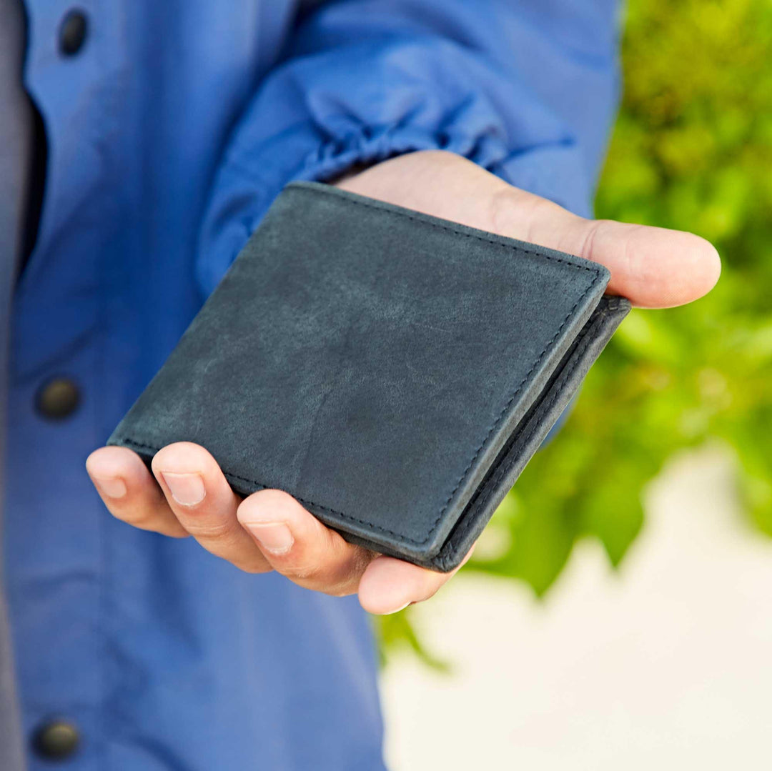 Handmade Buffalo Leather Wallet - Rust & Refined