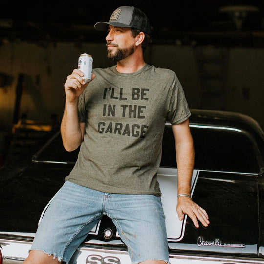 I'll be In the Garage Men's T-Shirt - Rust & Refined