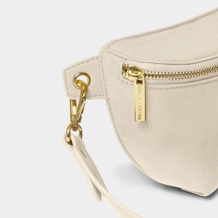 Nylon-Luxe Belt Bag - Chalk