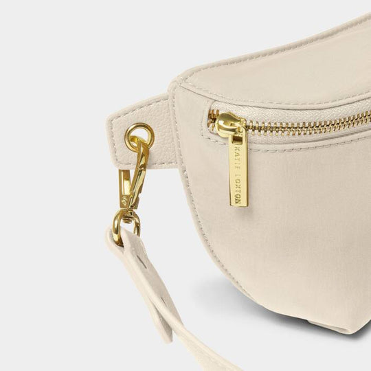 Nylon-Luxe Belt Bag - Chalk