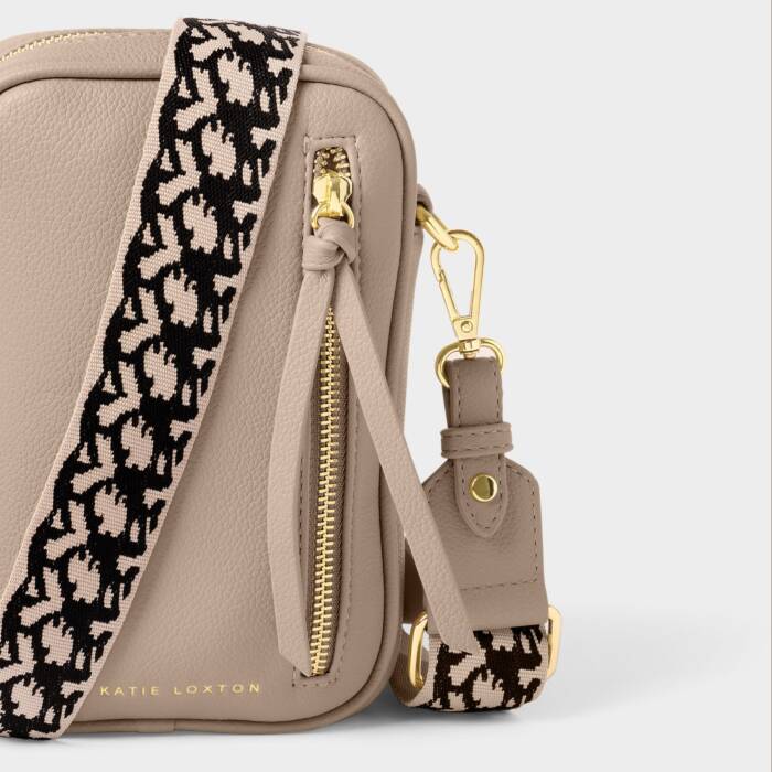 Hallie Small Crossbody Bag - Light Taupe