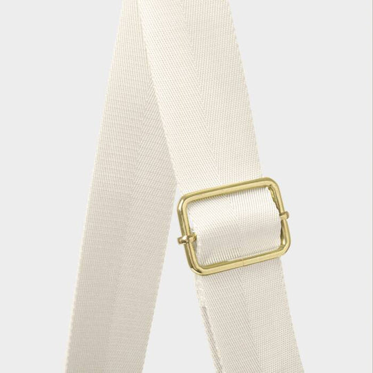 Nylon-Luxe Sling Shoulder Bag - Chalk
