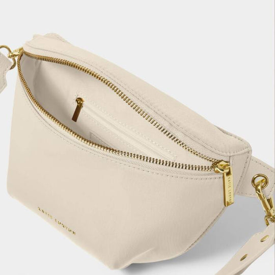 Nylon-Luxe Belt Bag - Chalk