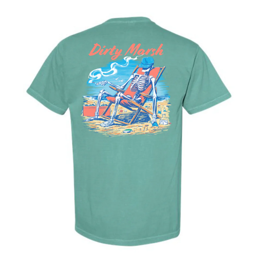 Skelly On Da Beach | Seafoam Green