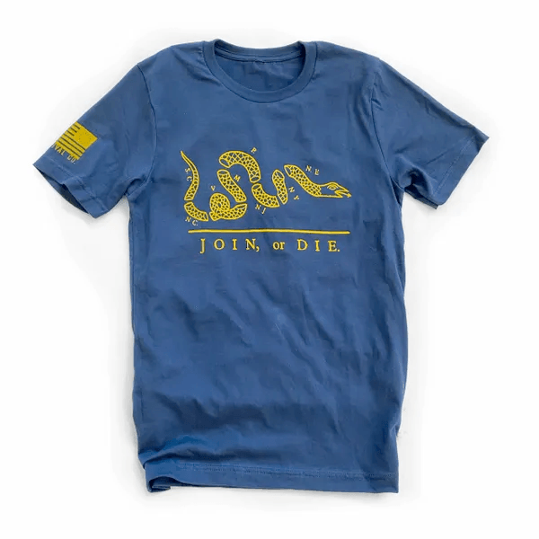 Join or Die Flag Shirt Tee - Rust & Refined