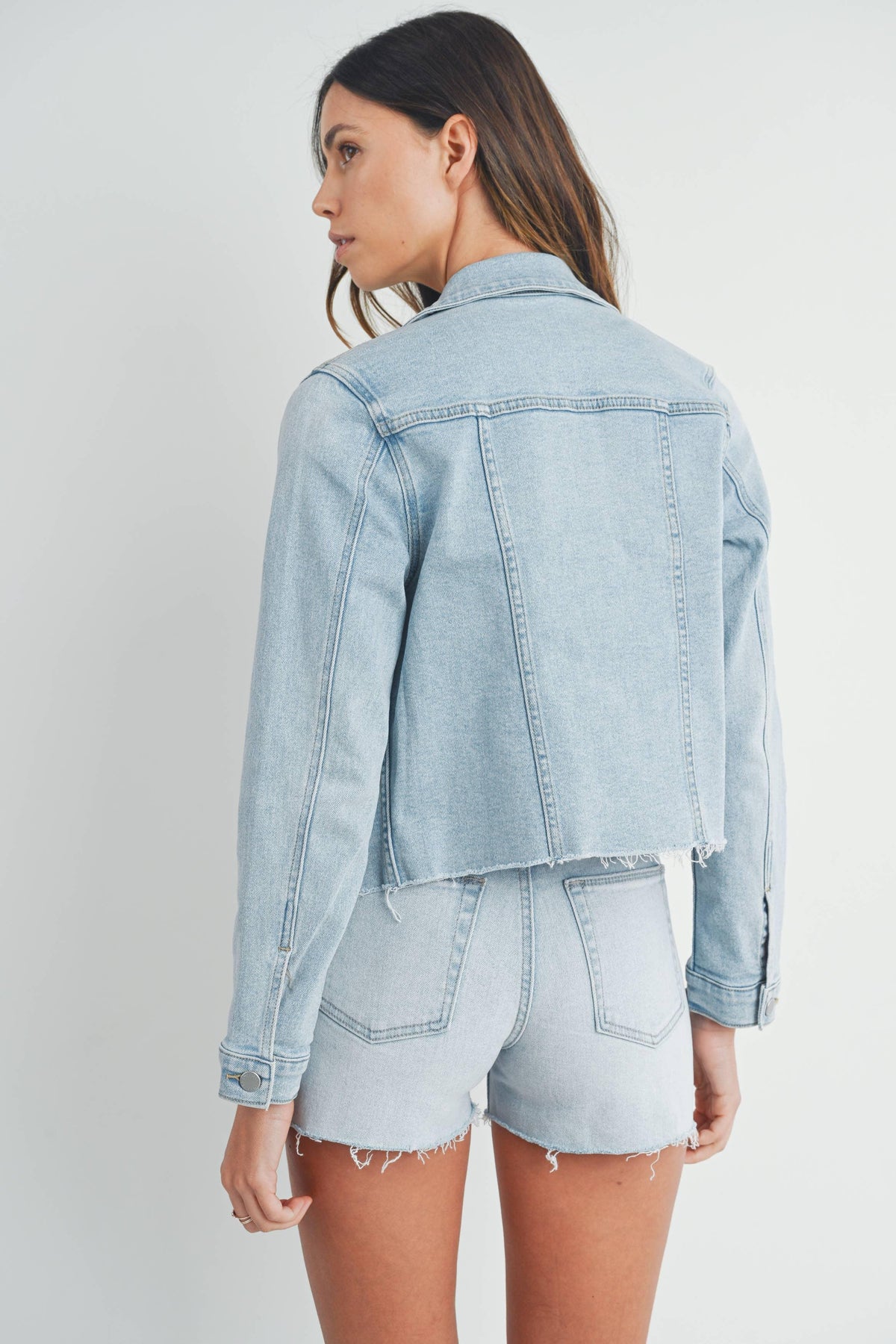 Just USA Jeans - JA199 - LT - Clean Jacket w/ Fray - Rust & Refined