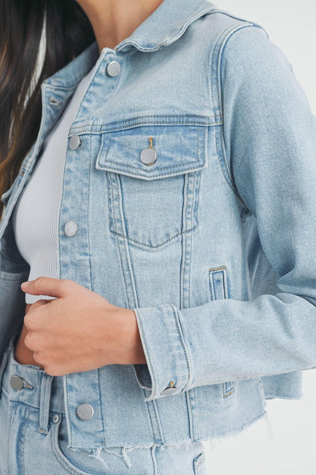 Just USA Jeans - JA199 - LT - Clean Jacket w/ Fray - Rust & Refined