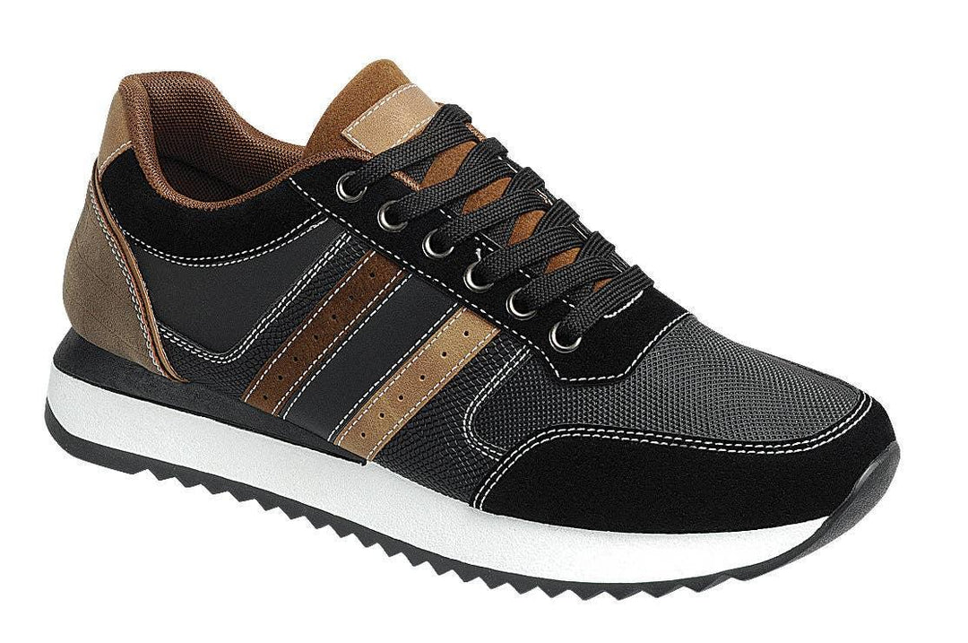 Men Color Contrast Low Top Lifestyle Sneaker - Rust & Refined