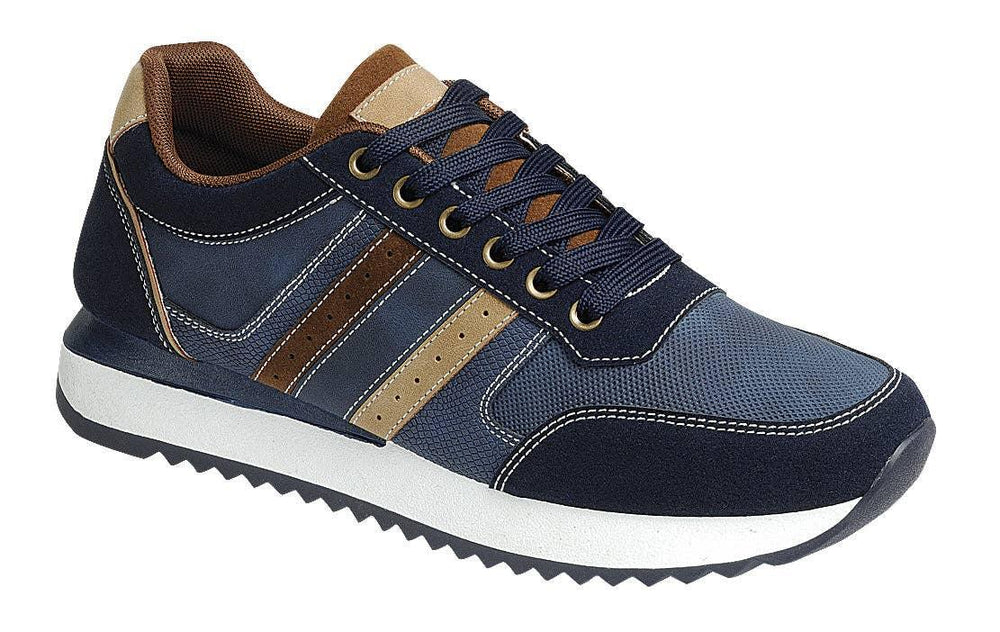 Men Color Contrast Low Top Lifestyle Sneaker - Rust & Refined