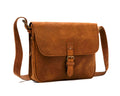 Minimalist Leather Satchel - Rust & Refined
