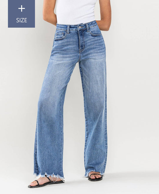 Plus Size Tummy Control Super High Rise Loose Jeans - Rust & Refined