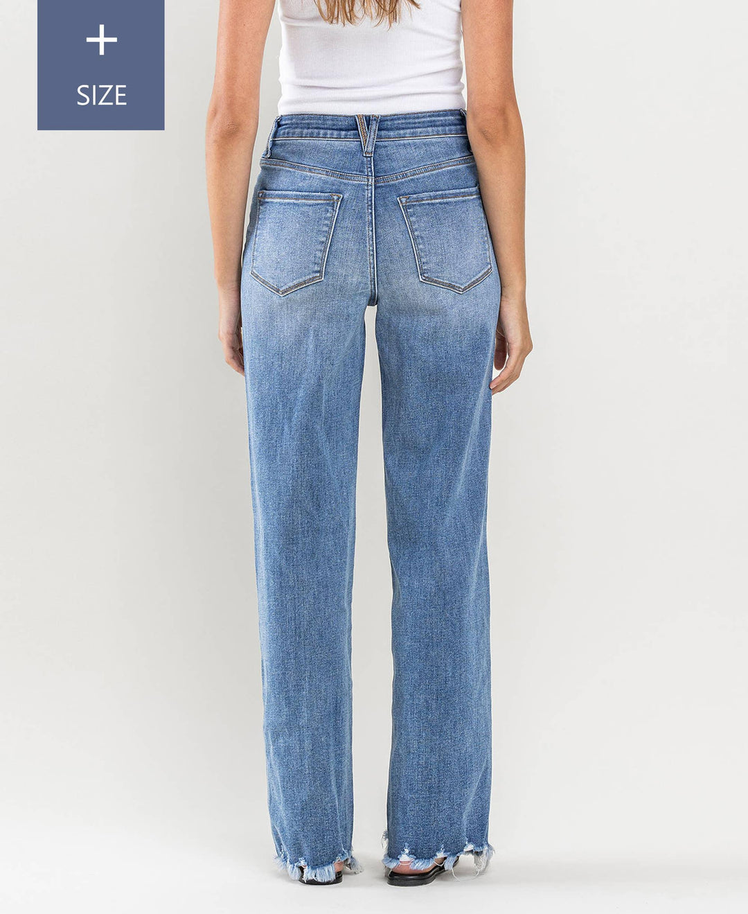 Plus Size Tummy Control Super High Rise Loose Jeans - Rust & Refined