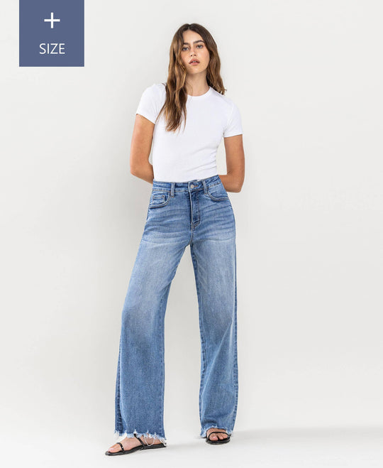 Plus Size Tummy Control Super High Rise Loose Jeans - Rust & Refined