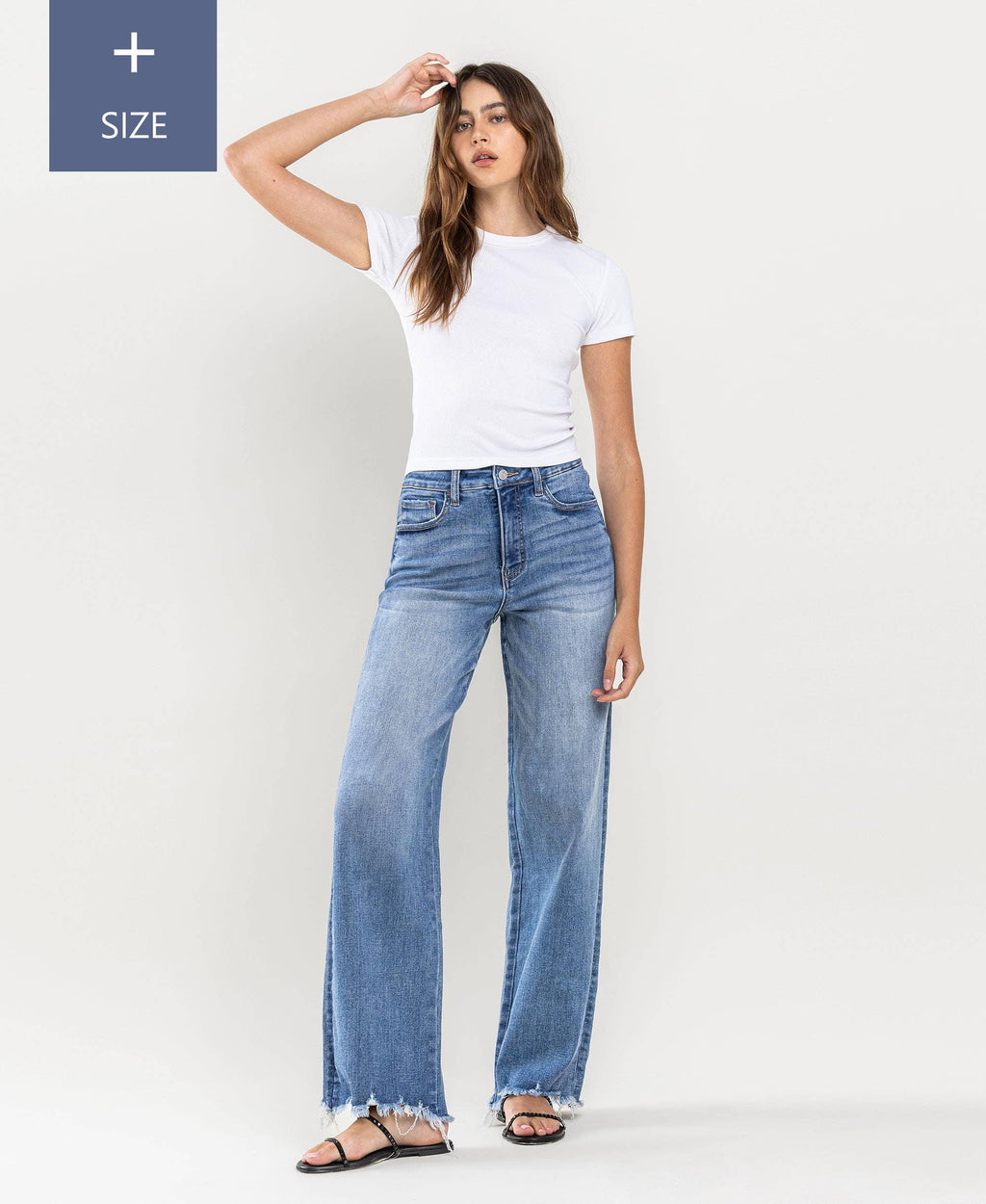 Plus Size Tummy Control Super High Rise Loose Jeans - Rust & Refined