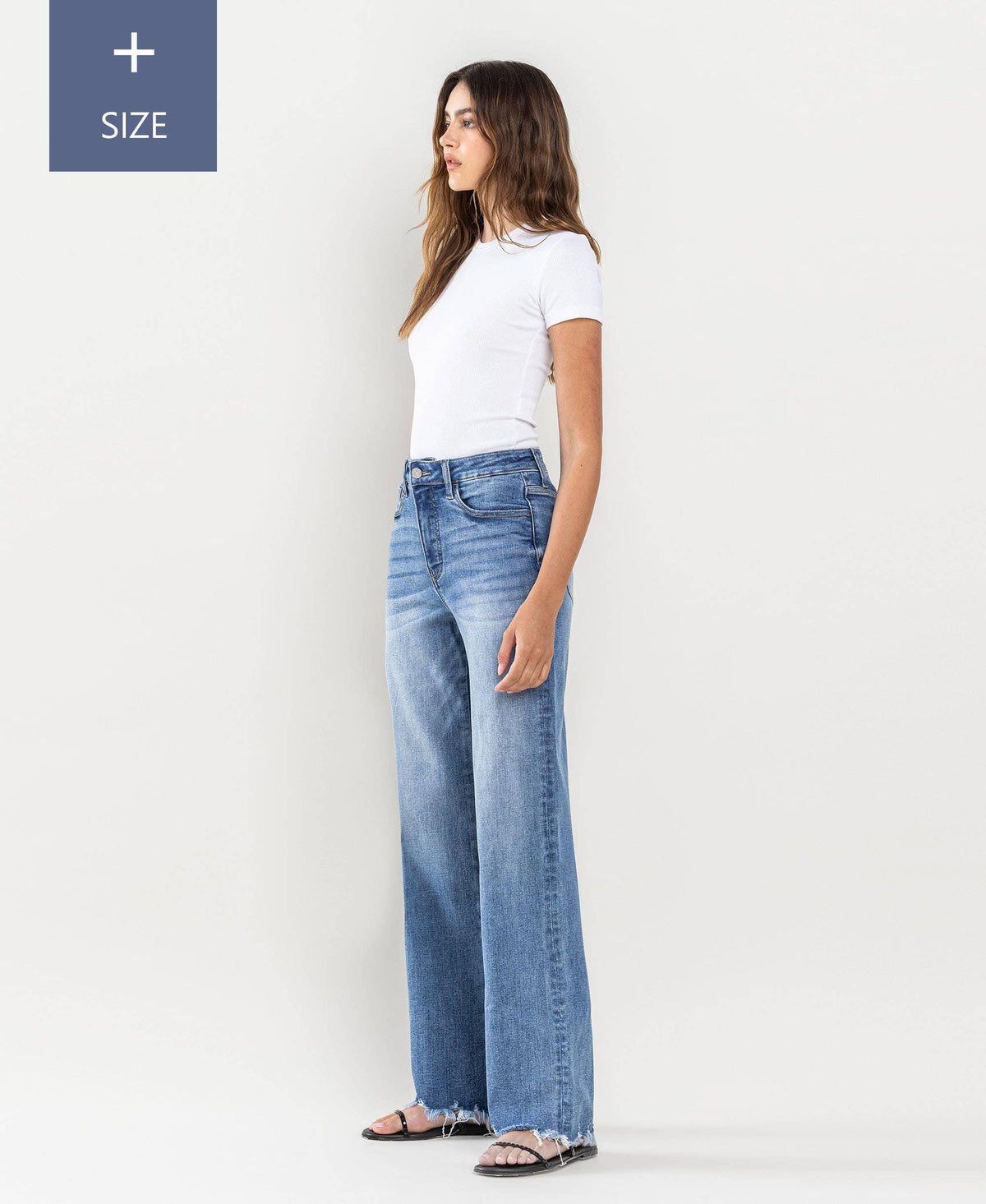 Plus Size Tummy Control Super High Rise Loose Jeans - Rust & Refined