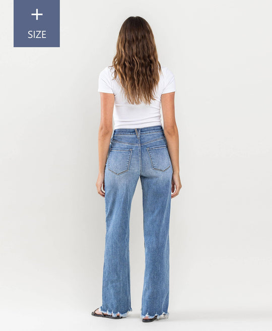 Plus Size Tummy Control Super High Rise Loose Jeans - Rust & Refined