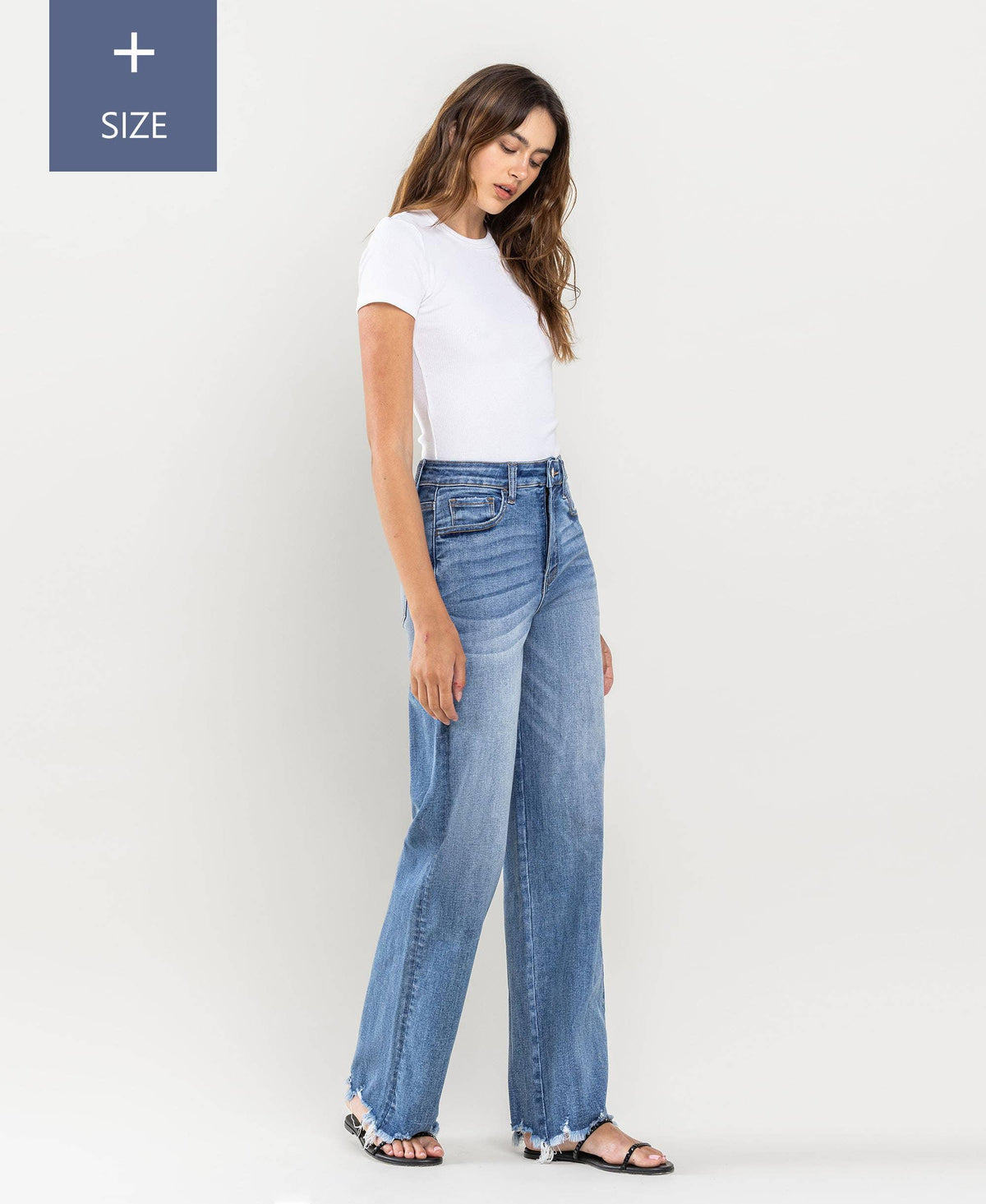 Plus Size Tummy Control Super High Rise Loose Jeans - Rust & Refined