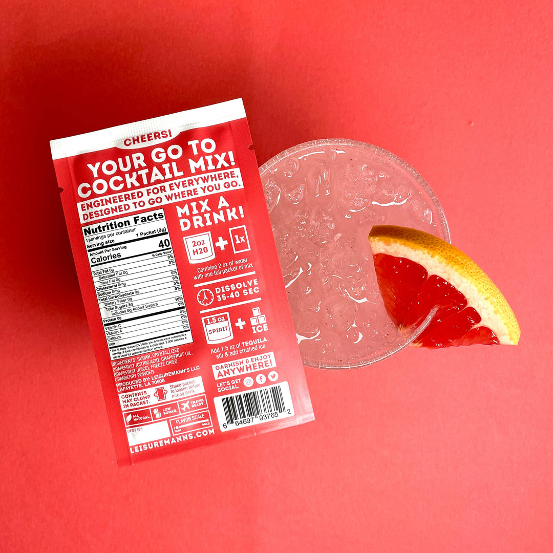 Single Serve Cocktail Mixes - 15 Classic & Travel-Ready Flavors