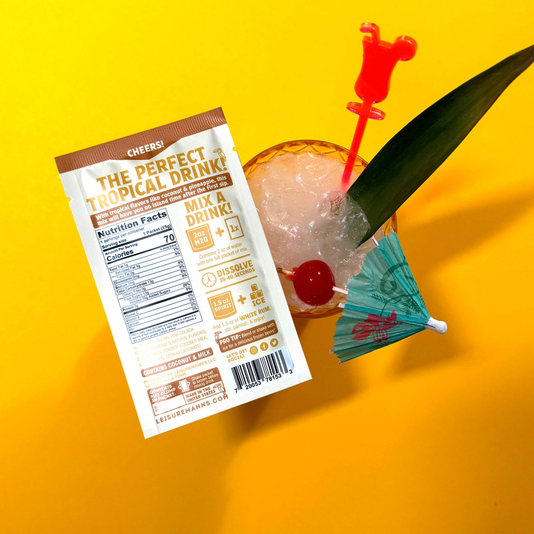 Single Serve Cocktail Mixes - 15 Classic & Travel-Ready Flavors