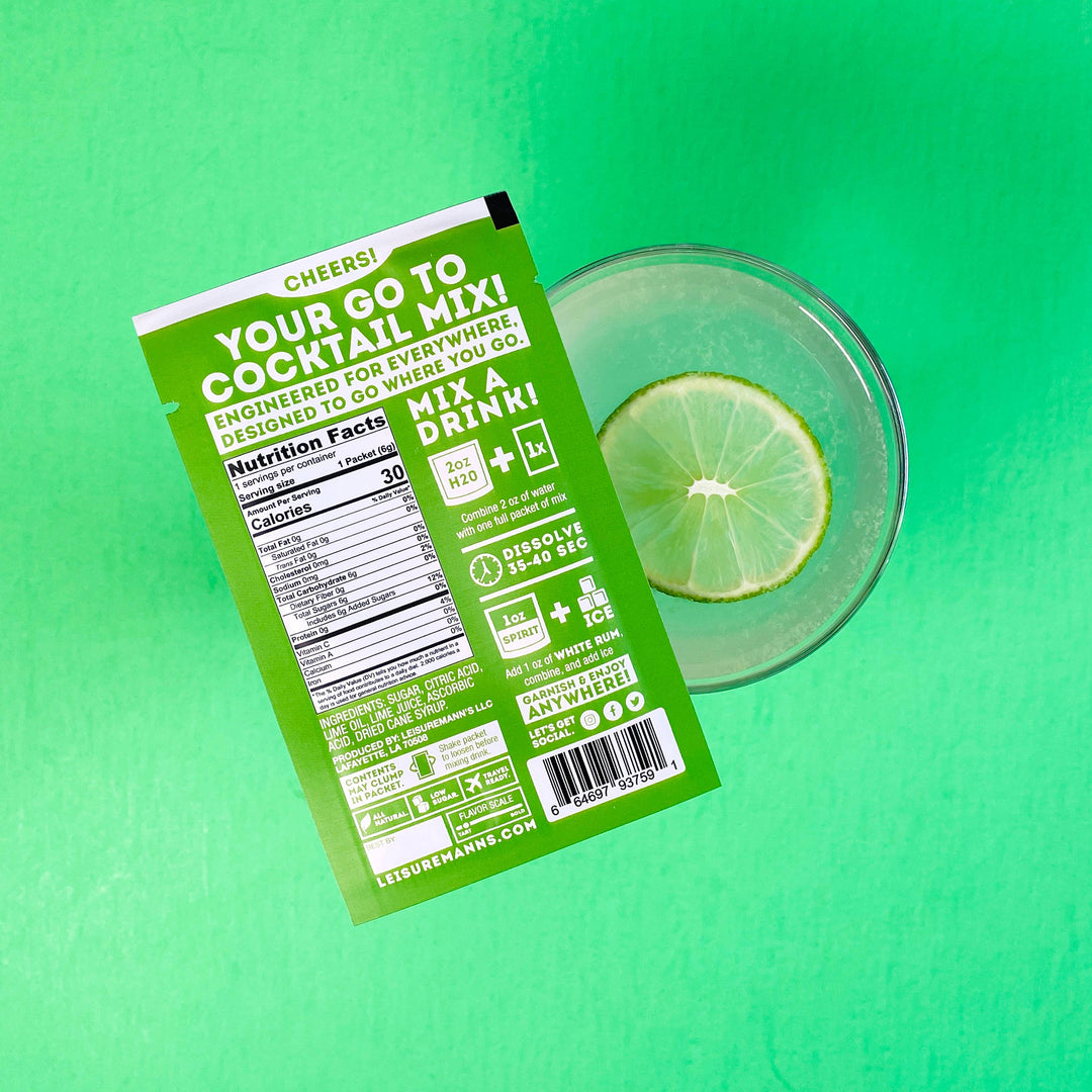 Single Serve Cocktail Mixes - 15 Classic & Travel-Ready Flavors