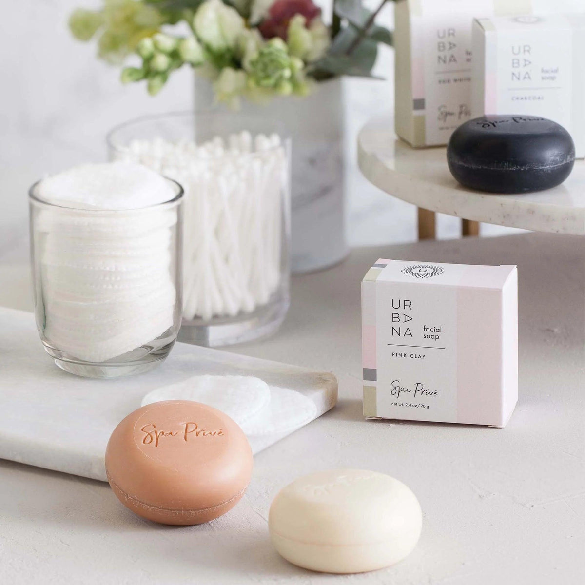 Spa Prive Facial Soap Bar - Pink Clay - Rust & Refined