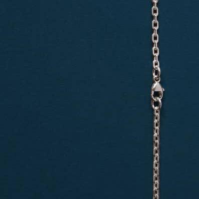 Sterling Silver Cross Necklace for Men (Cable): 22 inches - Rust & Refined