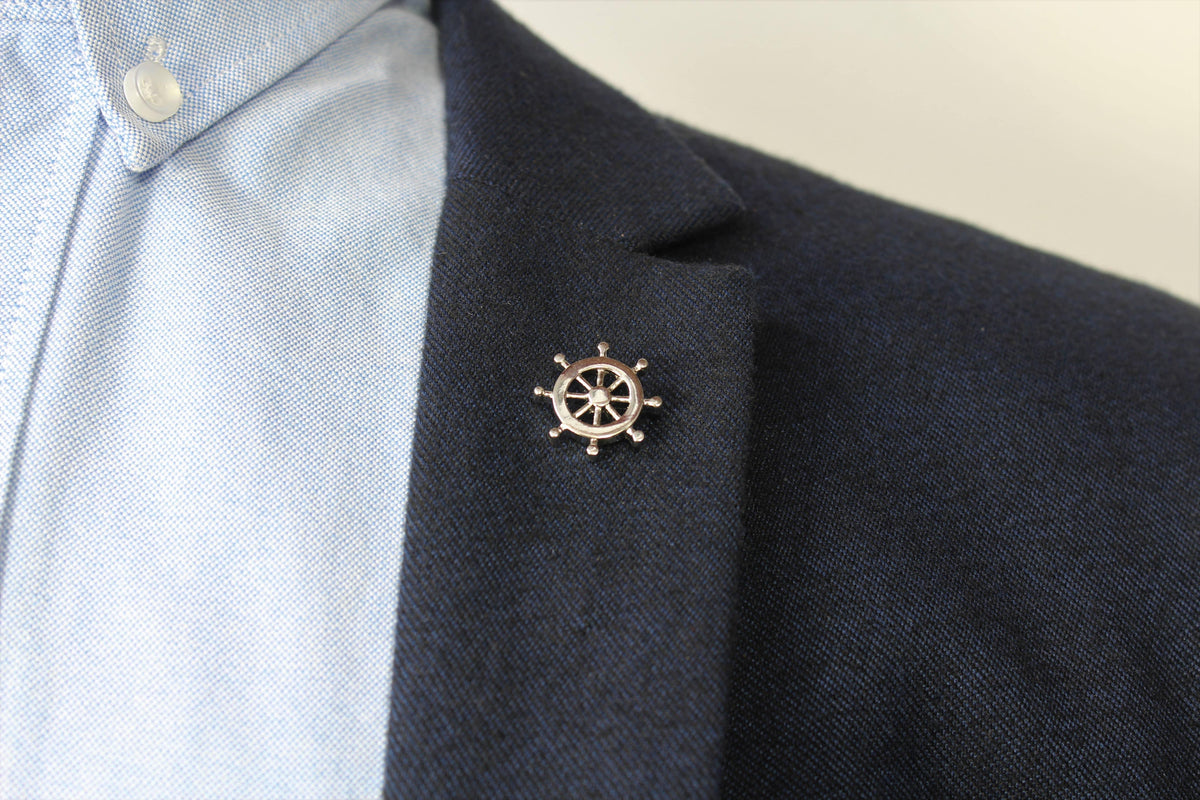 Stolen Riches - Captain Wheel (Lapel Pin) - Rust & Refined