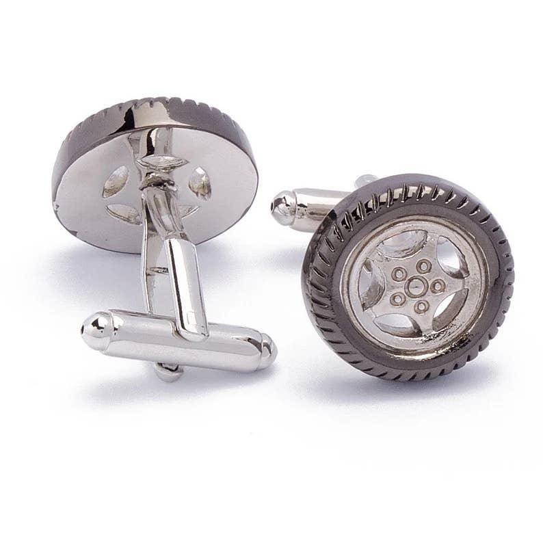 Stolen Riches - Car Wheel Cufflinks - Rust & Refined