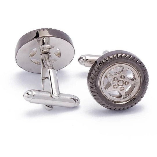 Stolen Riches - Car Wheel Cufflinks - Rust & Refined