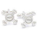 Stolen Riches - Hot and Cold Taps Cufflinks - Rust & Refined