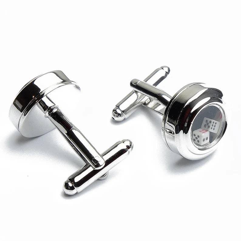 Stolen Riches - Pair of Dice Cufflinks - Rust & Refined