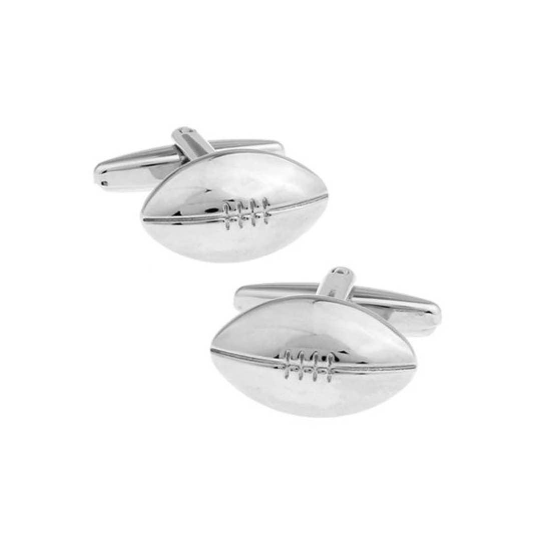 Stolen Riches - Silver Foot Ball Cufflinks - Rust & Refined