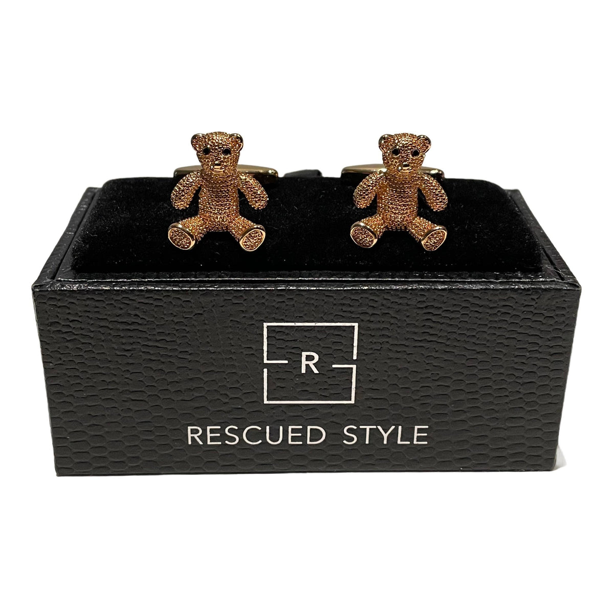 Stolen Riches - Silver Foot Ball Cufflinks - Rust & Refined
