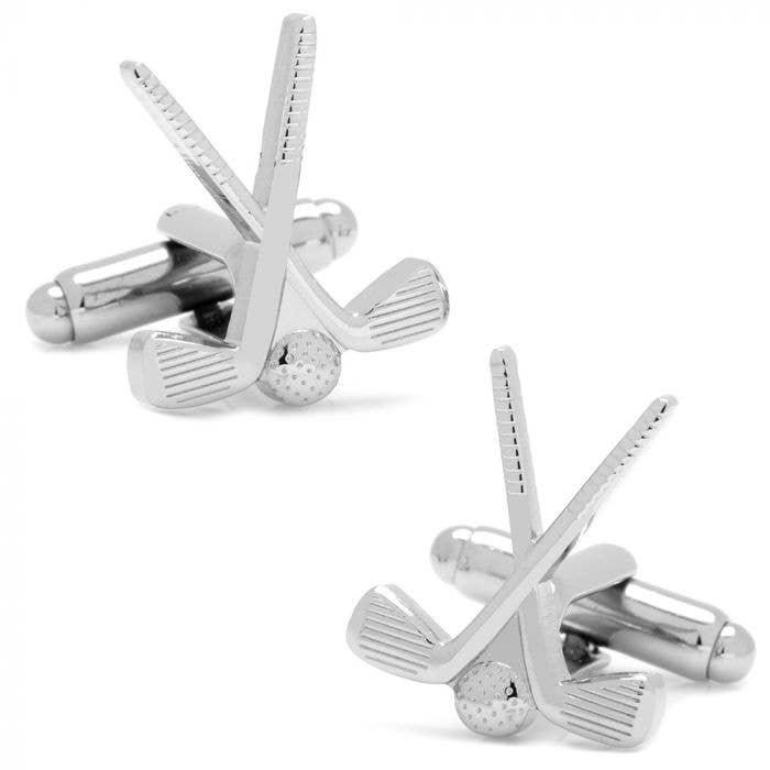 Stolen Riches - Silver Golf Club Cufflinks - Rust & Refined