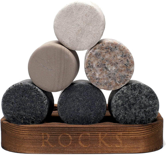 The Original Rocks Whiskey Chilling Stones - Rust & Refined