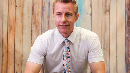 Tough Apparel - April Pink and Blue Floral Tie - Rust & Refined
