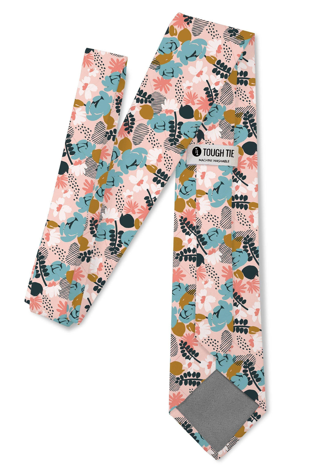 Tough Apparel - April Pink and Blue Floral Tie - Rust & Refined