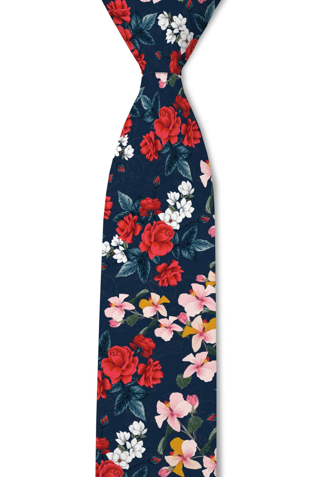 Tough Apparel - Blue Tropic Tie: 2.5" Slim/Skinny Tie - Rust & Refined