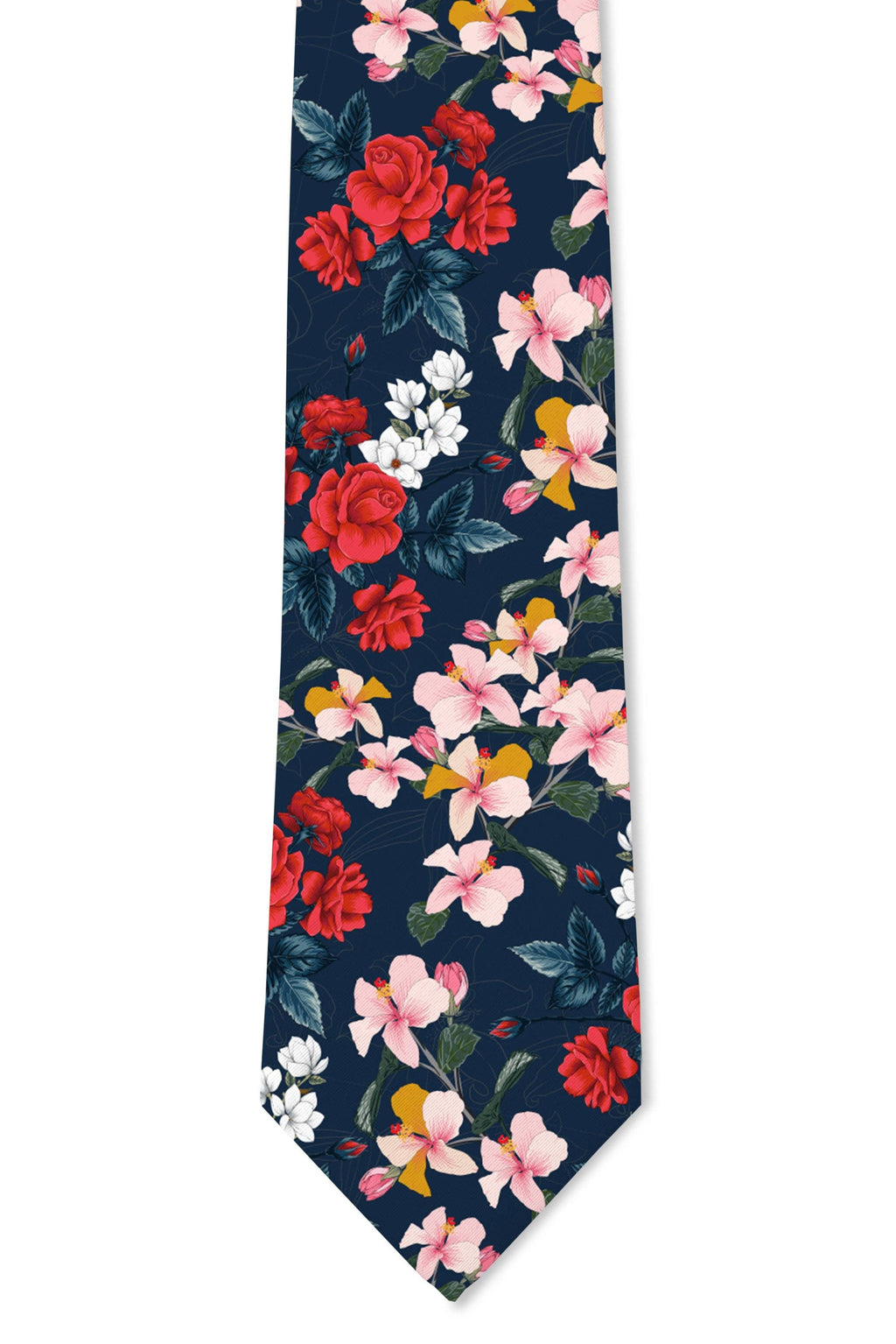 Tough Apparel - Blue Tropic Tie: 2.5" Slim/Skinny Tie - Rust & Refined