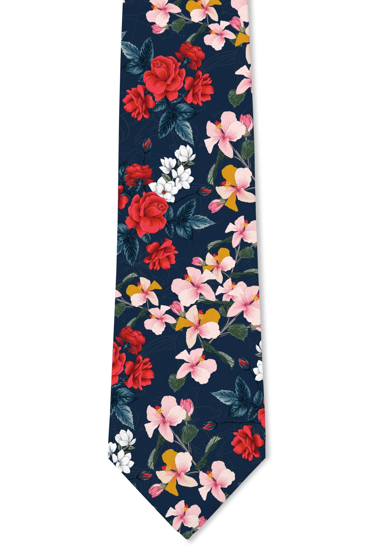 Tough Apparel - Blue Tropic Tie: 2.5" Slim/Skinny Tie - Rust & Refined